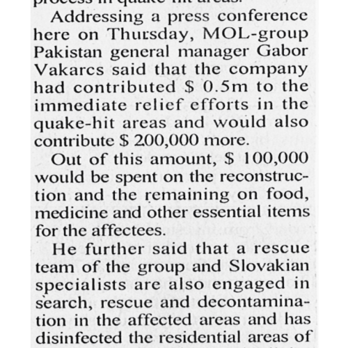 Business Recorder - Oct 28th, 2005