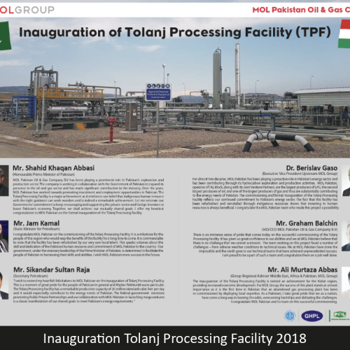 Inauguration Tolanj Processing Facility 2018