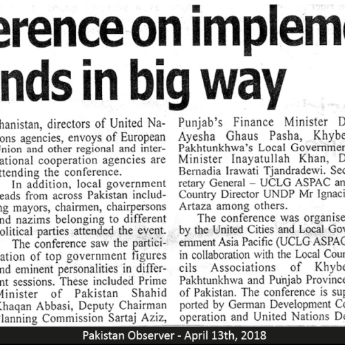 Pakistan Observer - April 13th, 2018