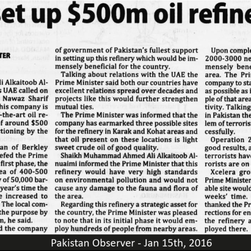 Pakistan Observer - Jan 15th, 2016