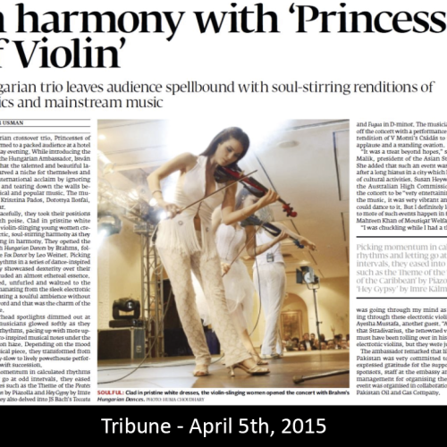 Tribune - April 5th, 2015