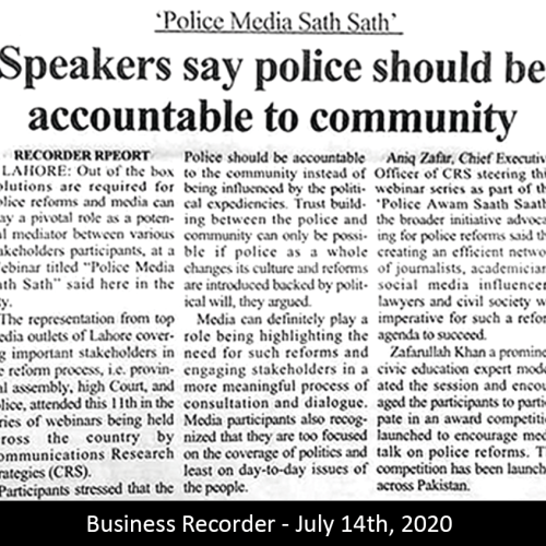 Business Recorder - July 14th, 2020