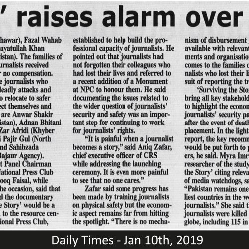 Daily Times - Jan 10th, 2019